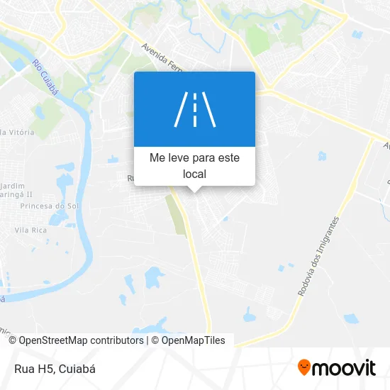 Rua H5 mapa
