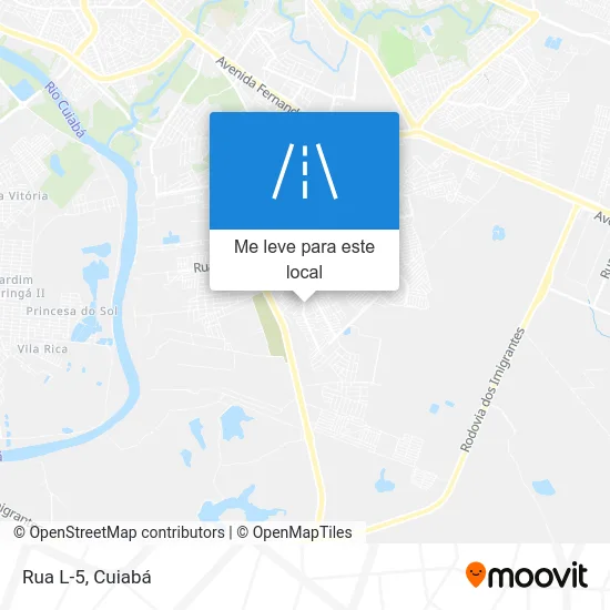 Rua L-5 mapa