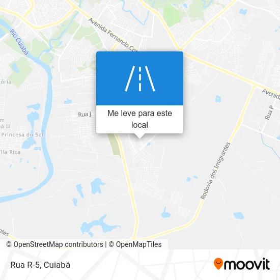 Rua R-5 mapa