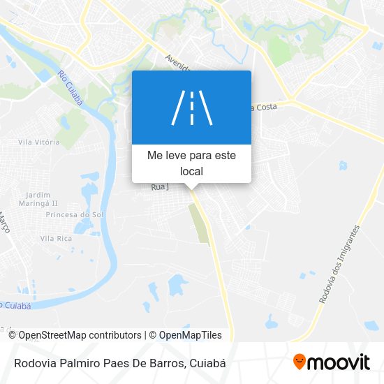 Rodovia Palmiro Paes De Barros mapa