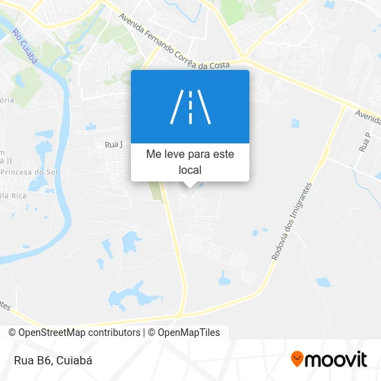 Rua B6 mapa