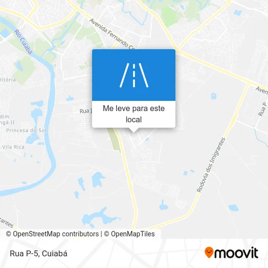 Rua P-5 mapa
