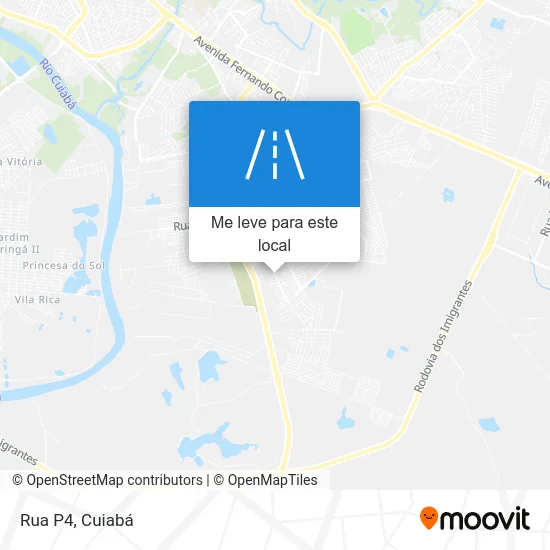 Rua P4 mapa