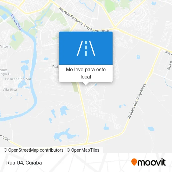 Rua U4 mapa