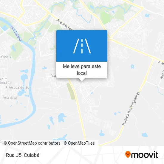 Rua J5 mapa