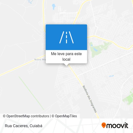 Rua Caceres mapa