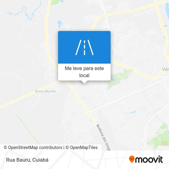 Rua Bauru mapa