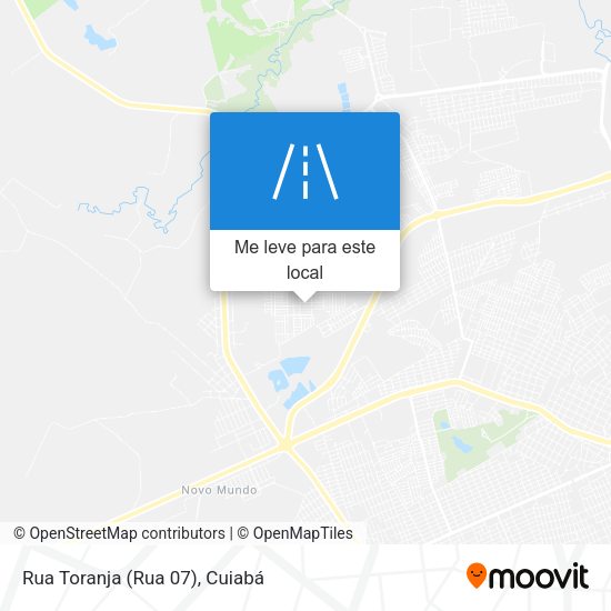 Rua Toranja (Rua 07) mapa