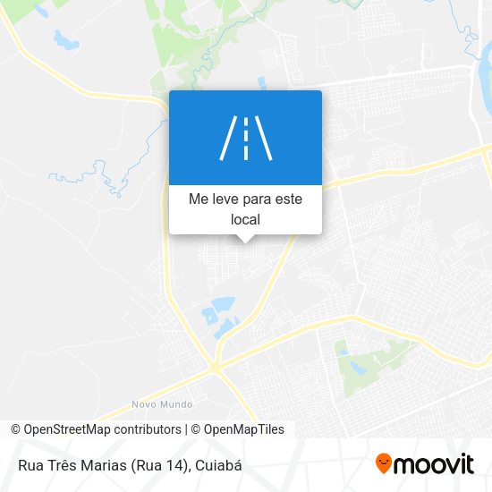 Rua Três Marias (Rua 14) mapa