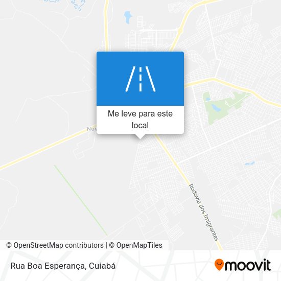 Rua Boa Esperança mapa