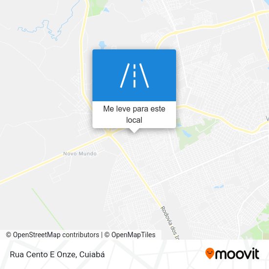 Rua Cento E Onze mapa