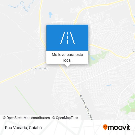 Rua Vacaria mapa