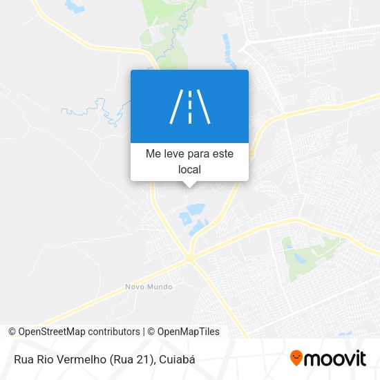 Rua Rio Vermelho (Rua 21) mapa