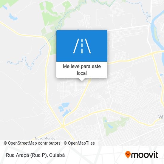 Rua Araçá (Rua P) mapa