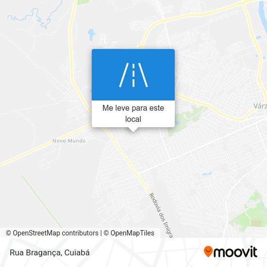 Rua Bragança mapa