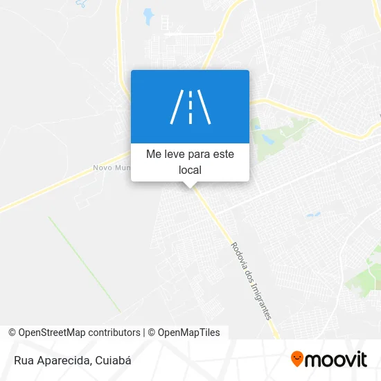 Rua Aparecida mapa