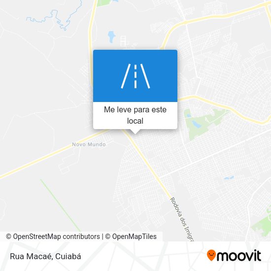 Rua Macaé mapa