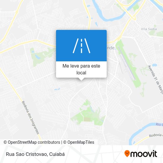 Rua Sao Cristovao mapa