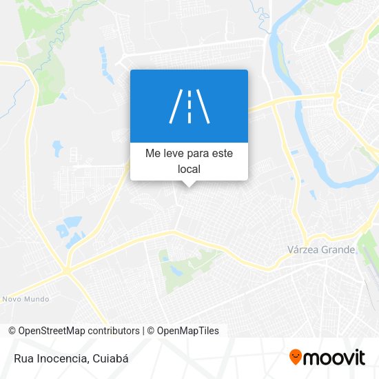 Rua Inocencia mapa