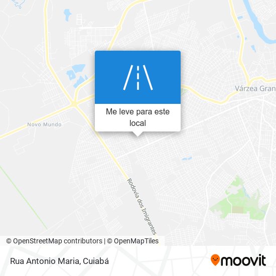 Rua Antonio Maria mapa