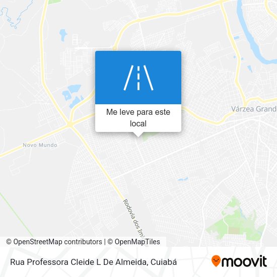 Rua Professora Cleide L De Almeida mapa