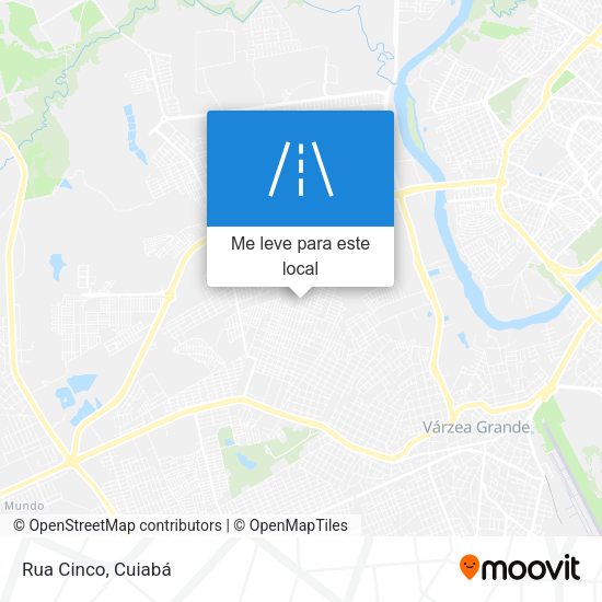Rua Cinco mapa