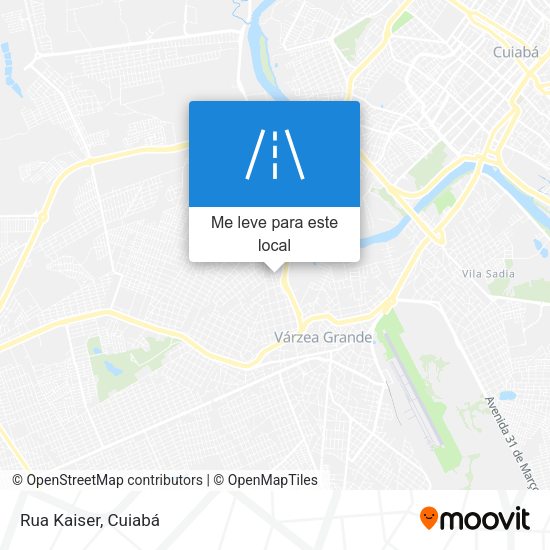 Rua Kaiser mapa