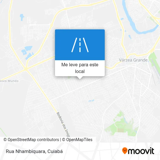 Rua Nhambiquara mapa
