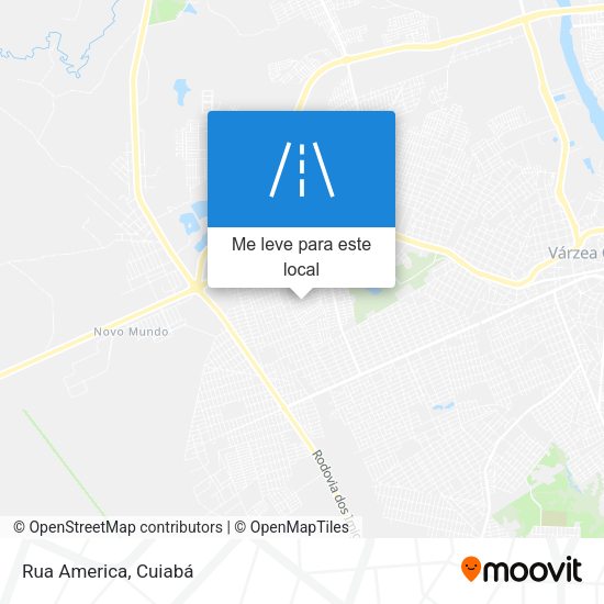 Rua America mapa