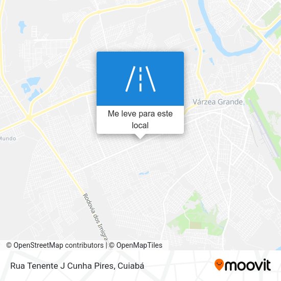 Rua Tenente J Cunha Pires mapa