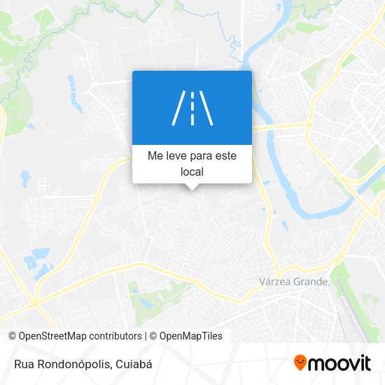 Rua Rondonópolis mapa