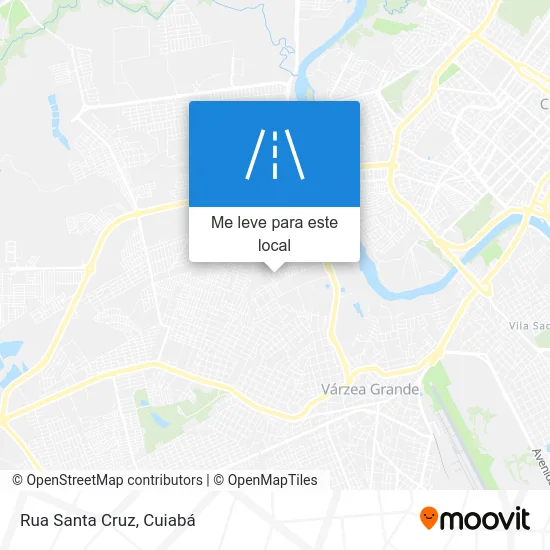 Rua Santa Cruz mapa