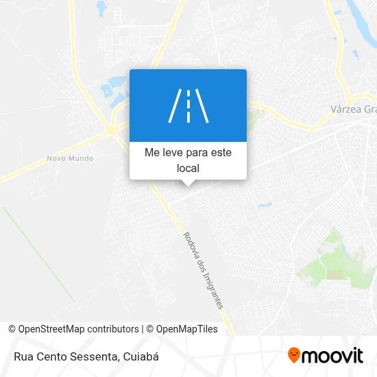 Rua Cento Sessenta mapa