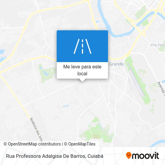 Rua Professora Adalgisa De Barros mapa