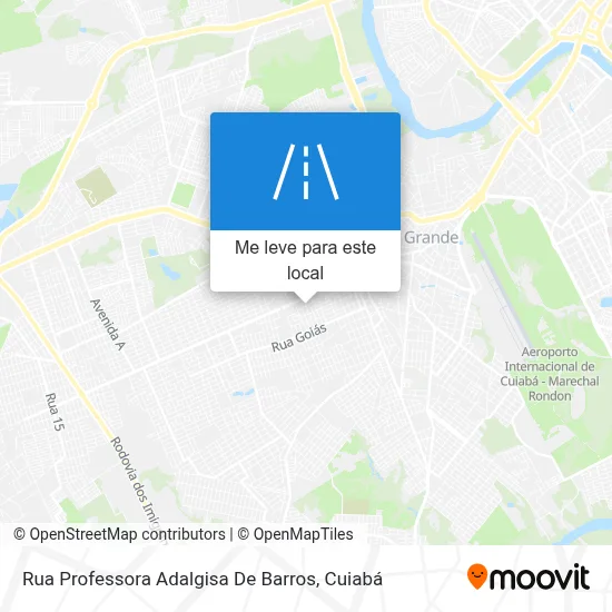 Rua Professora Adalgisa De Barros mapa
