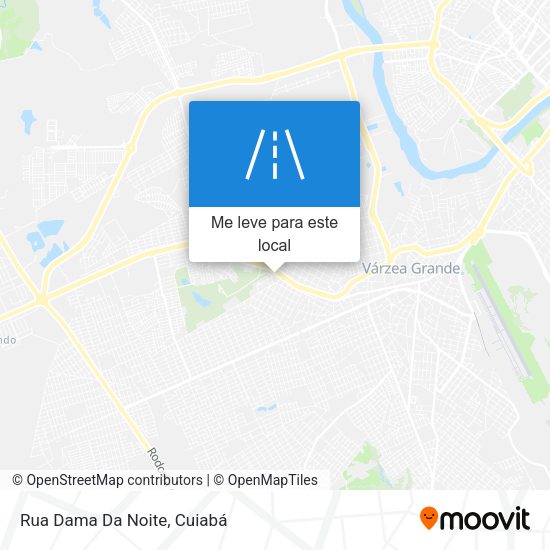 Rua Dama Da Noite mapa