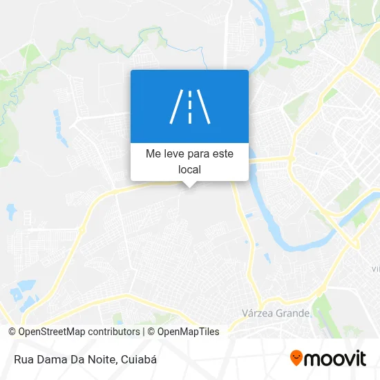 Rua Dama Da Noite mapa