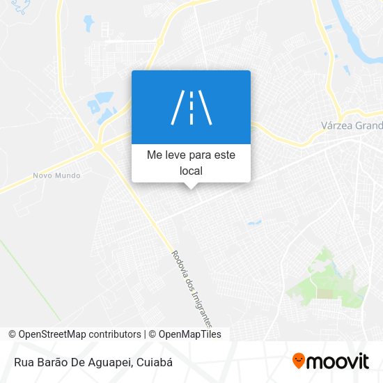Rua Barão De Aguapei mapa