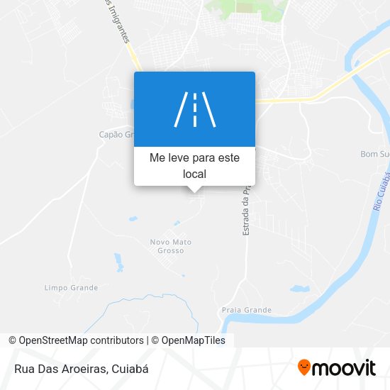 Rua Das Aroeiras mapa