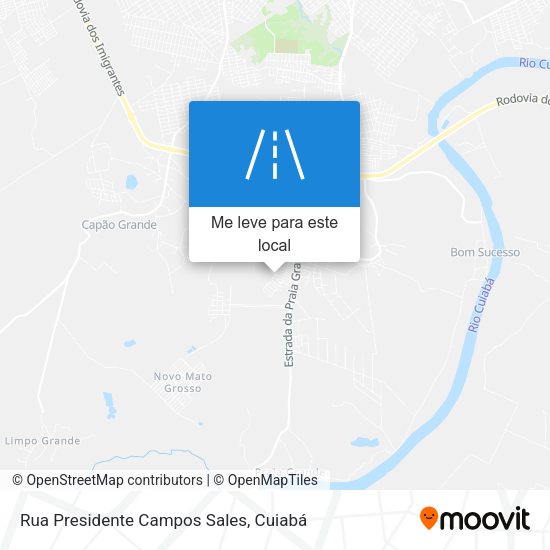 Rua Presidente Campos Sales mapa