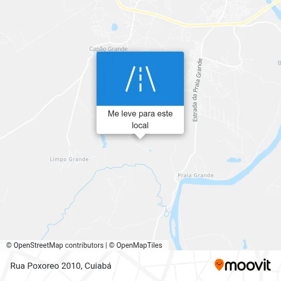 Rua Poxoreo 2010 mapa