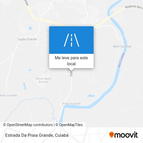 Estrada Da Praia Grande mapa