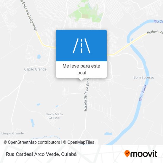 Rua Cardeal Arco Verde mapa
