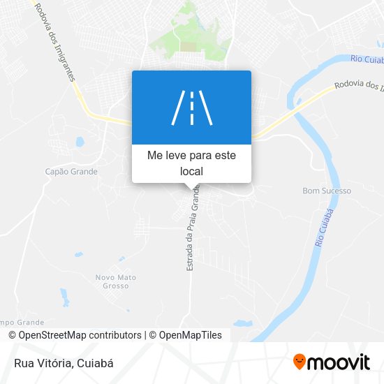 Rua Vitória mapa