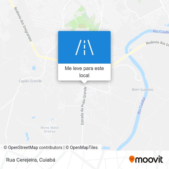 Rua Cerejeira mapa