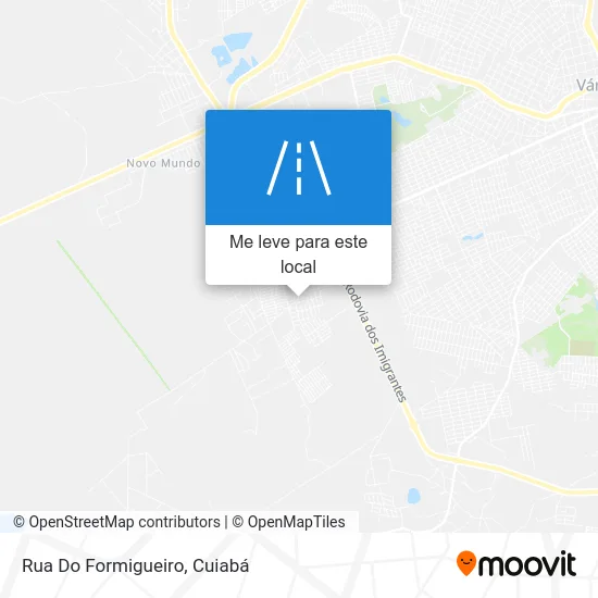 Rua Do Formigueiro mapa