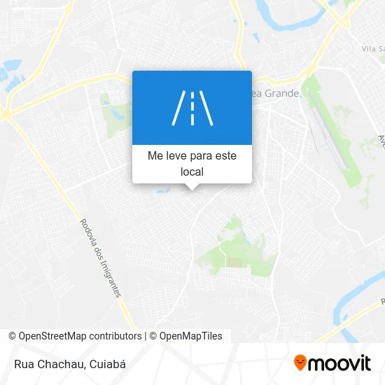 Rua Chachau mapa