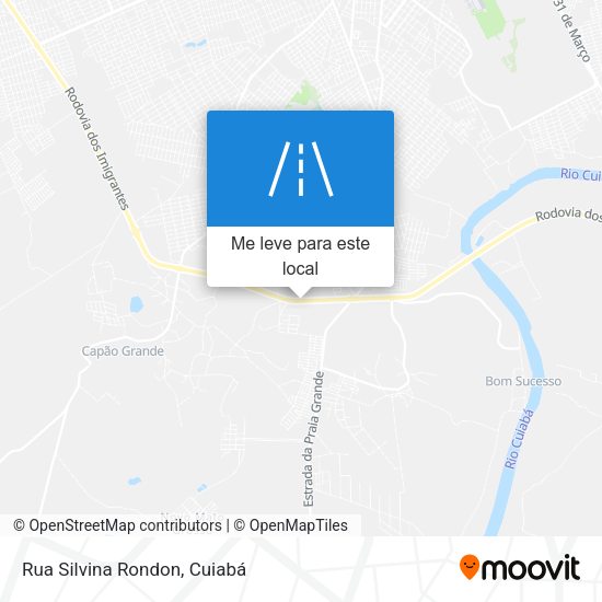 Rua Silvina Rondon mapa