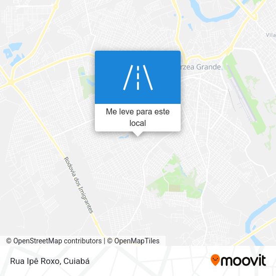 Rua Ipê Roxo mapa