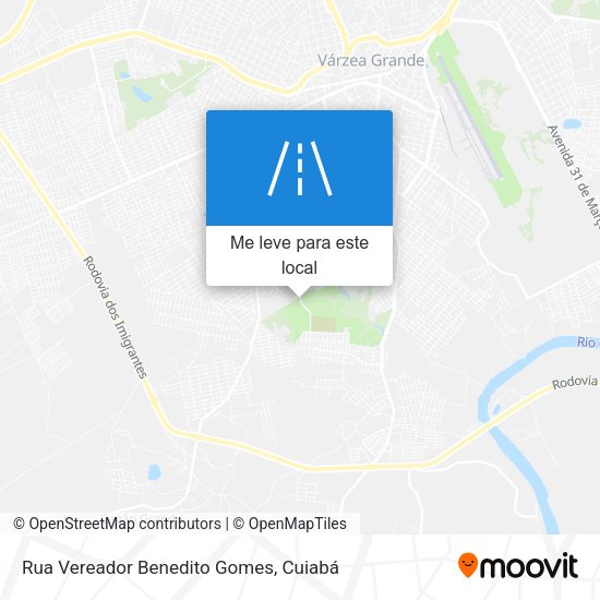 Rua Vereador Benedito Gomes mapa